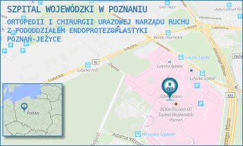 ORTOPEDII I CHIRURGII URAZOWEJ NARZĄDU RUCHU Z PODODDZIAŁEM ENDOPROTEZOPLASTYKI - SZPITAL WOJEWÓDZKI W POZNANIU - JURASZÓW 7-19,  POZNAŃ-JEŻYCE