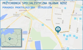 PORADNIA PROKTOLOGICZNA - PRZYCHODNIA SPECJALISTYCZNA DŁUBAK NZOZ - PRZEMYSŁOWA 8,  OSTRZESZÓW