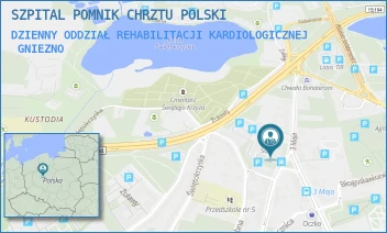 DZIENNY ODDZIAŁ REHABILITACJI KARDIOLOGICZNEJ - SZPITAL POMNIK CHRZTU POLSKI - 3 MAJA 37/39,  GNIEZNO