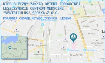 PORADNIA CHORÓB METABOLICZNYCH - NIEPUBLICZNY ZAKŁAD OPIEKI ZDROWOTNEJ LESZCZYŃSKIE CENTRUM MEDYCZNE "VENTRICULUS" SPÓŁKA Z O.O. - SŁOWIAŃSKA 41,  LESZNO