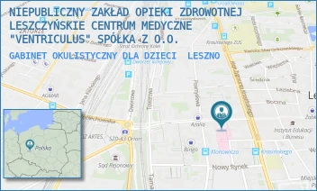 GABINET OKULISTYCZNY DLA DZIECI - NIEPUBLICZNY ZAKŁAD OPIEKI ZDROWOTNEJ LESZCZYŃSKIE CENTRUM MEDYCZNE "VENTRICULUS" SPÓŁKA Z O.O. - SŁOWIAŃSKA 41,  LESZNO