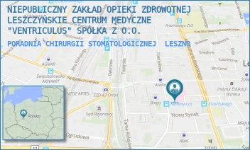 PORADNIA CHIRURGII STOMATOLOGICZNEJ - NIEPUBLICZNY ZAKŁAD OPIEKI ZDROWOTNEJ LESZCZYŃSKIE CENTRUM MEDYCZNE "VENTRICULUS" SPÓŁKA Z O.O. - RÓŻANA 3,  LESZNO