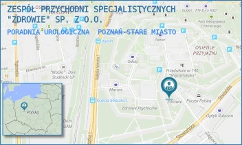 PORADNIA UROLOGICZNA - ZESPÓŁ PRZYCHODNI SPECJALISTYCZNYCH "ZDROWIE" SP. Z O.O. - OS. PRZYJAŹNI 133,  POZNAŃ-STARE MIASTO