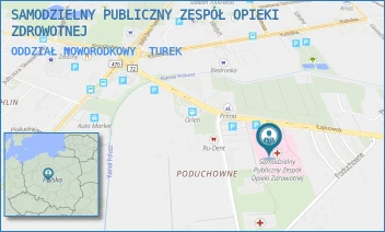 ODDZIAŁ NOWORODKOWY - SAMODZIELNY PUBLICZNY ZESPÓŁ OPIEKI ZDROWOTNEJ - PODUCHOWNE 1,  TUREK