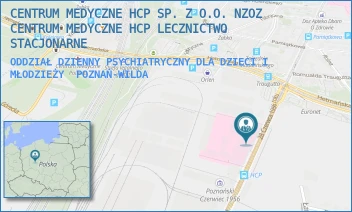 ODDZIAŁ DZIENNY PSYCHIATRYCZNY DLA DZIECI I MŁODZIEŻY - CENTRUM MEDYCZNE HCP SPÓŁKA Z O.O. NZOZ CENTRUM MEDYCZNE HCP LECZNICTWO AMBULATORYJNE - 28 CZERWCA 1956 194,  POZNAŃ-WILDA