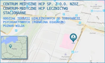 ODDZIAŁ TERAPII UZALEŻNIONYCH OD SUBSTANCJI PSYCHOAKTYWNYCH (PODWÓJNA DIAGNOZA) - CENTRUM MEDYCZNE HCP SPÓŁKA Z O.O. NZOZ CENTRUM MEDYCZNE HCP LECZNICTWO AMBULATORYJNE - 28 CZERWCA1956 194,  POZNAŃ-WILDA