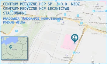 PRACOWNIA TOMOGRAFII KOMPUTEROWEJ - CENTRUM MEDYCZNE HCP SPÓŁKA Z O.O. NZOZ CENTRUM MEDYCZNE HCP LECZNICTWO AMBULATORYJNE - 28 CZERWCA1956 194,  POZNAŃ-WILDA