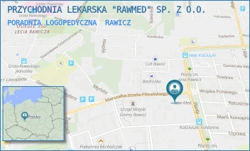 PORADNIA LOGOPEDYCZNA - PRZYCHODNIA LEKARSKA "RAWMED" SP. Z O.O. - PIŁSUDSKIEGO 3,  RAWICZ