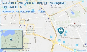 PORADNIA NEUROLOGICZNA - NIEPUBLICZNY ZAKŁAD OPIEKI ZDROWOTNEJ SPECJALISTA - JAROSŁAWA DĄBROWSKIEGO 7,  TUREK