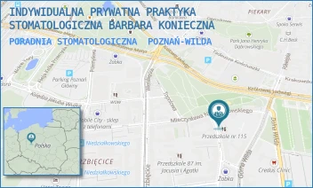 PORADNIA STOMATOLOGICZNA - INDYWIDUALNA PRYWATNA PRAKTYKA STOMATOLOGICZNA BARBARA KONIECZNA - RÓŻANA 1-3/20,  POZNAŃ-WILDA