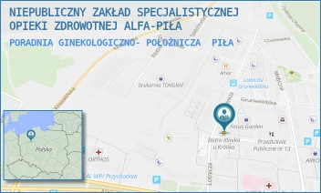 PORADNIA GINEKOLOGICZNO- POŁOŻNICZA - NIEPUBLICZNY ZAKŁAD SPECJALISTYCZNEJ OPIEKI ZDROWOTNEJ ALFA-PIŁA - LOTNICZA 3,  PIŁA