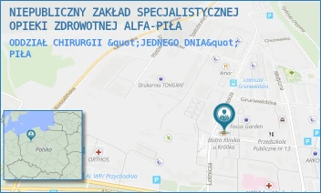 ODDZIAŁ CHIRURGII "JEDNEGO DNIA" - NIEPUBLICZNY ZAKŁAD SPECJALISTYCZNEJ OPIEKI ZDROWOTNEJ ALFA-PIŁA - LOTNICZA 3,  PIŁA