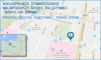 PORADNIA MEDYCYNY PALIATYWNEJ - WIELKOPOLSKIE STOWARZYSZENIE WOLONTARIUSZY OPIEKI PALIATYWNEJ "HOSPICJUM DOMOWE" - BEDNARSKA 4,  POZNAŃ-JEŻYCE