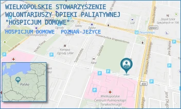 HOSPICJUM DOMOWE - WIELKOPOLSKIE STOWARZYSZENIE WOLONTARIUSZY OPIEKI PALIATYWNEJ "HOSPICJUM DOMOWE" - BEDNARSKA 4,  POZNAŃ-JEŻYCE