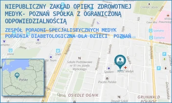ZESPÓŁ PORADNI SPECJALISTYCZNYCH MEDYK  PORADNIA DIABETOLOGICZNA DLA DZIECI - NIEPUBLICZNY ZAKŁAD OPIEKI ZDROWOTNEJ MEDYK- POZNAŃ SPÓŁKA Z OGRANICZONĄ ODPOWIEDZIALNOŚCIĄ - ŚWIT 47,  POZNAŃ