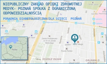 PORADNIA DIABETOLOGICZNA DLA DZIECI - NIEPUBLICZNY ZAKŁAD OPIEKI ZDROWOTNEJ MEDYK- POZNAŃ SPÓŁKA Z OGRANICZONĄ ODPOWIEDZIALNOŚCIĄ - ŚWIT 47,  POZNAŃ