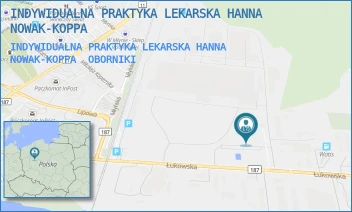 INDYWIDUALNA PRAKTYKA LEKARSKA HANNA NOWAK-KOPPA - INDYWIDUALNA PRAKTYKA LEKARSKA HANNA NOWAK-KOPPA - ŁUKOWSKA 7/9,  OBORNIKI