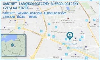 GABINET LARYNGOLOGICZNO-ALRGOLOGICZNY      CZESŁAW IDZIK - GABINET LARYNGOLOGICZNO-ALERGOLOGICZNY CZESŁAW IDZIK - ARMII KRAJOWEJ 36,  TUREK