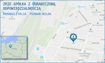 REHABILITACJA - ZRIF SPÓŁKA Z OGRANICZONĄ ODPOWIEDZIALNOŚCIĄ - GARCZYŃSKIEGO 15/17,  POZNAŃ-WILDA