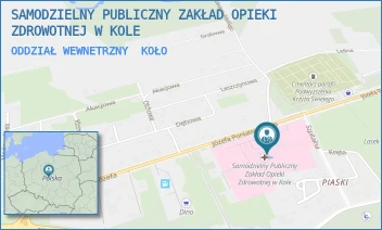 ODDZIAŁ WEWNETRZNY - SAMODZIELNY PUBLICZNY ZAKŁAD OPIEKI ZDROWOTNEJ W KOLE - PONIATOWSKIEGO 25,  KOŁO