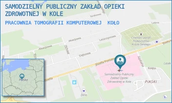 PRACOWNIA TOMOGRAFII KOMPUTEROWEJ - SAMODZIELNY PUBLICZNY ZAKŁAD OPIEKI ZDROWOTNEJ W KOLE - PONIATOWSKIEGO 25,  KOŁO