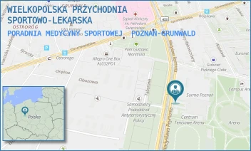 PORADNIA MEDYCYNY SPORTOWEJ - WIELKOPOLSKA PRZYCHODNIA SPORTOWO-LEKARSKA - WŁ. REYMONTA 35,  POZNAŃ-GRUNWALD