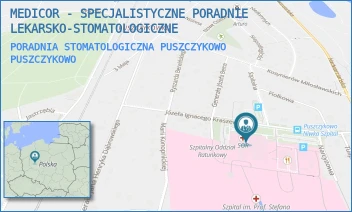PORADNIA STOMATOLOGICZNA PUSZCZYKOWO - MEDICOR - SPECJALISTYCZNE PORADNIE LEKARSKO-STOMATOLOGICZNE - KRASZEWSKIEGO 11,  PUSZCZYKOWO