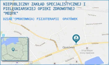 DZIAŁ (PRACOWNIA) FIZJOTERAPII - NIEPUBLICZNY ZAKŁAD SPECJALISTYCZNEJ I PIELĘGNIARSKIEJ OPIEKI ZDROWOTNEJ "MEDYK" - WOLNOŚCI 6,  OPATÓWEK