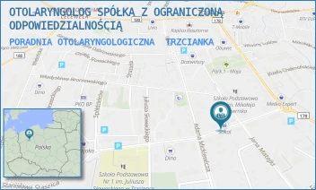PORADNIA OTOLARYNGOLOGICZNA - OTOLARYNGOLOG SPÓŁKA Z OGRANICZONĄ ODPOWIEDZIALNOŚCIĄ - STASZICA 12,  TRZCIANKA