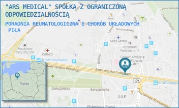 PORADNIA REUMATOLOGICZNA I CHORÓB UKŁADOWYCH - "ARS MEDICAL" SPÓŁKA Z OGRANICZONĄ ODPOWIEDZIALNOŚCIĄ - AL. WOJSKA POLSKIEGO 43/-,  PIŁA