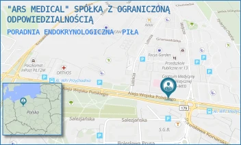 PORADNIA ENDOKRYNOLOGICZNA - "ARS MEDICAL" SPÓŁKA Z OGRANICZONĄ ODPOWIEDZIALNOŚCIĄ - AL. WOJSKA POLSKIEGO 43/-,  PIŁA