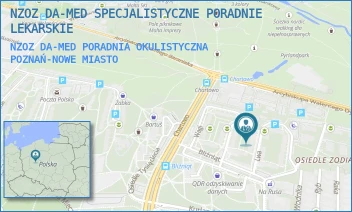NZOZ DA-MED PORADNIA OKULISTYCZNA - NZOZ DA-MED SPECJALISTYCZNE PORADNIE LEKARSKIE - LWA 7,  POZNAŃ-NOWE MIASTO