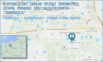 TERMEDICA - ALERGOLOGIA - NIEPUBLICZNY ZAKŁAD OPIEKI ZDROWOTNEJ ZESPÓŁ PORADNI SPECJALISTYCZNYCH "TERMEDICA" - OS. BOLESŁAWA CHROBREGO 101,  POZNAŃ-STARE MIASTO