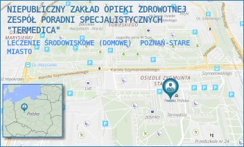 LECZENIE ŚRODOWISKOWE (DOMOWE) - NIEPUBLICZNY ZAKŁAD OPIEKI ZDROWOTNEJ ZESPÓŁ PORADNI SPECJALISTYCZNYCH "TERMEDICA" - OS. BOLESŁAWA CHROBREGO 101,  POZNAŃ-STARE MIASTO