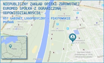 057 GABINET LOGOPEDYCZNY - PIASTOWSKIE - NIEPUBLICZNY ZAKŁAD OPIEKI ZDROWOTNEJ EUROMED SPÓŁKA Z OGRANICZONĄ ODPOWIEDZIALNOŚCIĄ - OS. PIASTOWSKIE 58,  POZNAŃ