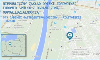 043 GABINET GASTROENTEROLOGICZNY - PIASTOWSKIE - NIEPUBLICZNY ZAKŁAD OPIEKI ZDROWOTNEJ EUROMED SPÓŁKA Z OGRANICZONĄ ODPOWIEDZIALNOŚCIĄ - OS. PIASTOWSKIE 58,  POZNAŃ