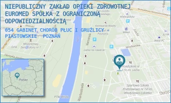 054 GABINET CHORÓB PŁUC I GRUŹLICY - PIASTOWSKIE - NIEPUBLICZNY ZAKŁAD OPIEKI ZDROWOTNEJ EUROMED SPÓŁKA Z OGRANICZONĄ ODPOWIEDZIALNOŚCIĄ - OS. PIASTOWSKIE 58,  POZNAŃ