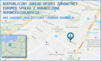 004 GABINET OKULISTYCZNY - NIEPUBLICZNY ZAKŁAD OPIEKI ZDROWOTNEJ EUROMED SPÓŁKA Z OGRANICZONĄ ODPOWIEDZIALNOŚCIĄ - KOSYNIERSKA 10,  POZNAŃ-GRUNWALD