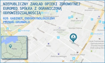 026 GABINET ENDOKRYNOLOGICZNY - NIEPUBLICZNY ZAKŁAD OPIEKI ZDROWOTNEJ EUROMED SPÓŁKA Z OGRANICZONĄ ODPOWIEDZIALNOŚCIĄ - KOSYNIERSKA 10,  POZNAŃ-GRUNWALD