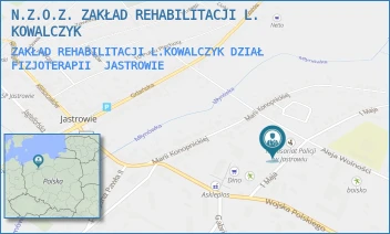 ZAKŁAD REHABILITACJI L.KOWALCZYK DZIAŁ FIZJOTERAPII - N.Z.O.Z. ZAKŁAD REHABILITACJI L. KOWALCZYK - 1 MAJA 11,  JASTROWIE