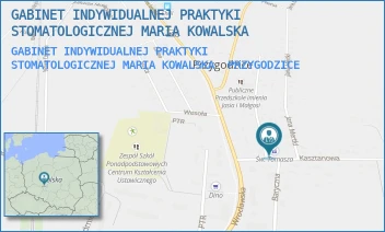 GABINET INDYWIDUALNEJ PRAKTYKI STOMATOLOGICZNEJ MARIA KOWALSKA - GABINET INDYWIDUALNEJ PRAKTYKI STOMATOLOGICZNEJ MARIA KOWALSKA - KASZTANOWA 5,  PRZYGODZICE