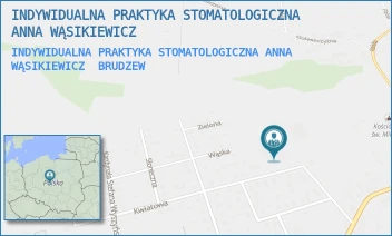 INDYWIDUALNA PRAKTYKA STOMATOLOGICZNA ANNA WĄSIKIEWICZ - INDYWIDUALNA PRAKTYKA STOMATOLOGICZNA ANNA WĄSIKIEWICZ - POWSTAŃCÓW WIELKOPOLSKICH 35A,  BRUDZEW