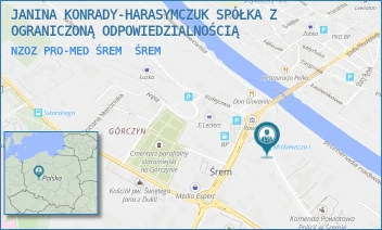 NZOZ PRO-MED ŚREM - JANINA KONRADY-HARASYMCZUK SPÓŁKA Z OGRANICZONĄ ODPOWIEDZIALNOŚCIĄ - MICKIEWICZA 5,  ŚREM