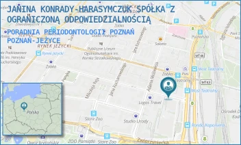PORADNIA PERIODONTOLOGII POZNAŃ - JANINA KONRADY-HARASYMCZUK SPÓŁKA Z OGRANICZONĄ ODPOWIEDZIALNOŚCIĄ - SŁOWACKIEGO 8,  POZNAŃ-JEŻYCE