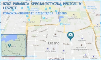 PORADNIA CHIRURGII DZIECIĘCEJ - NZOZ PORADNIA SPECJALISTYCZNA MEDICAL MAGDALENA ZAKRZEWSKA - B. CHROBREGO 48,  LESZNO