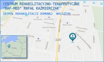 ZESPÓŁ REHABILITACJI DOMOWEJ - CENTRUM REHABILITACYJNO-TERAPEUTYCZNE "RAF-MED" RAFAŁ KAŹMIERCZAK - M. ROŻKA 32,  WOLSZTYN