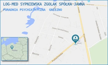 PORADNIA PSYCHIATRYCZNA - LOG-MED SPÓŁKA Z OGRANICZONĄ ODPOWIEDZIALNO - UL. PUSTACHOWSKA 1,  GNIEZNO