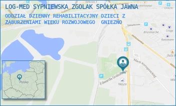 ODDZIAŁ DZIENNY REHABILITACYJNY DZIECI Z ZABURZENIAMI WIEKU ROZWOJOWEGO - LOG-MED SPÓŁKA Z OGRANICZONĄ ODPOWIEDZIALNO - WRZESIŃSKA 28,  GNIEZNO