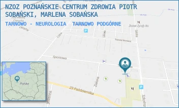 TARNOWO - NEUROLOGIA - NZOZ POZNAŃSKIE CENTRUM ZDROWIA PIOTR SOBAŃSKI, MARLENA SOBAŃSKA - SPORTOWA 1,  TARNOWO PODGÓRNE