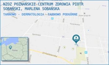 TARNOWO - DERMATOLOGIA - NZOZ POZNAŃSKIE CENTRUM ZDROWIA PIOTR SOBAŃSKI, MARLENA SOBAŃSKA - SPORTOWA 1,  TARNOWO PODGÓRNE